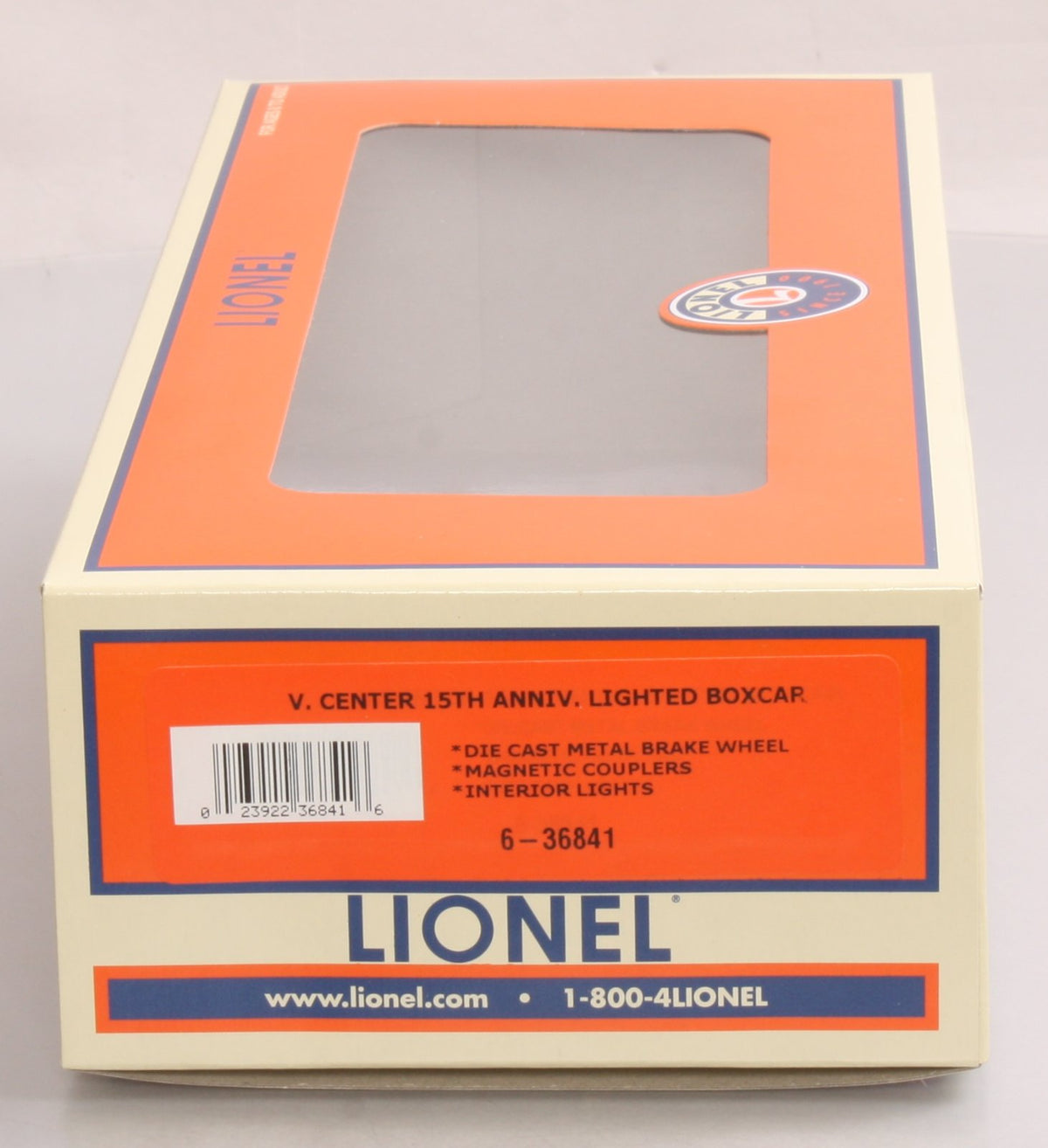 Lionel 6-36841 O Gauge Visitor's Center 15Th Anniversary Lighted Boxcar #071208 LN/Box