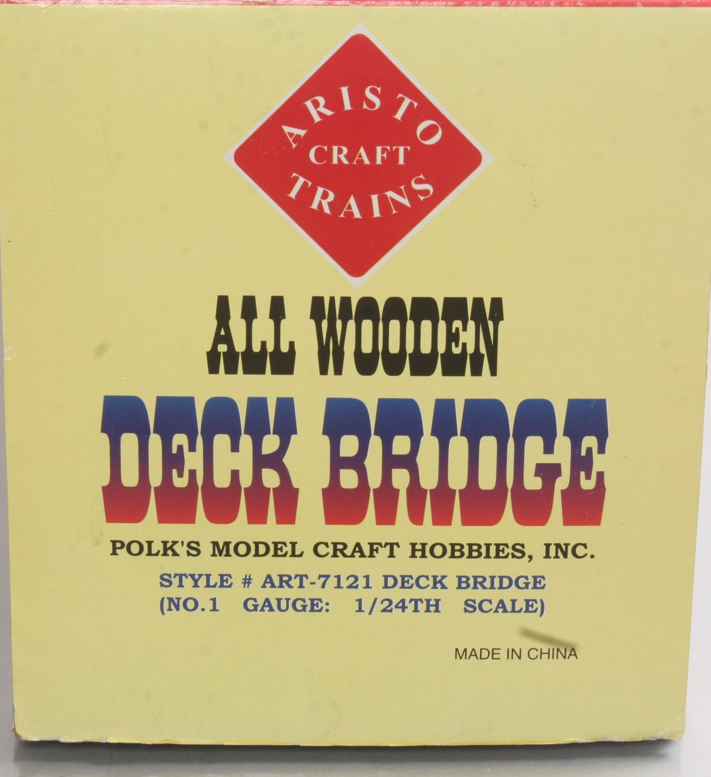 Aristo-Craft 7121 Wooden Deck Bridge LN/Box