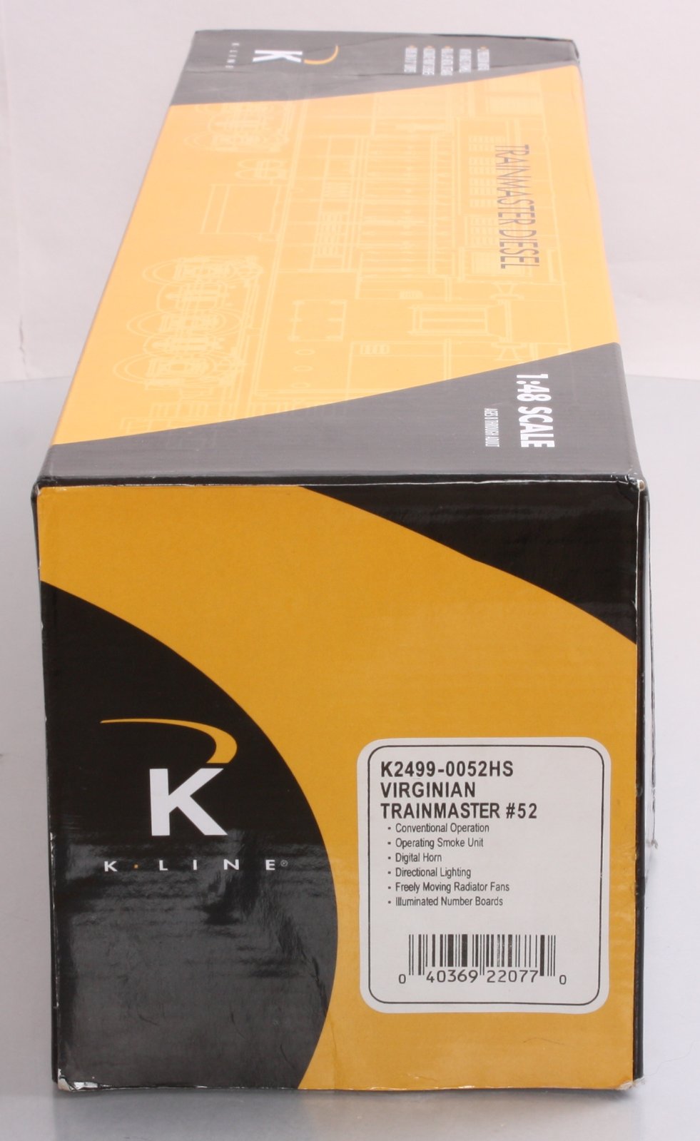 K-Line K2499-0052HS O Virginian Trainmaster Diesel Locomotive #52 NIB