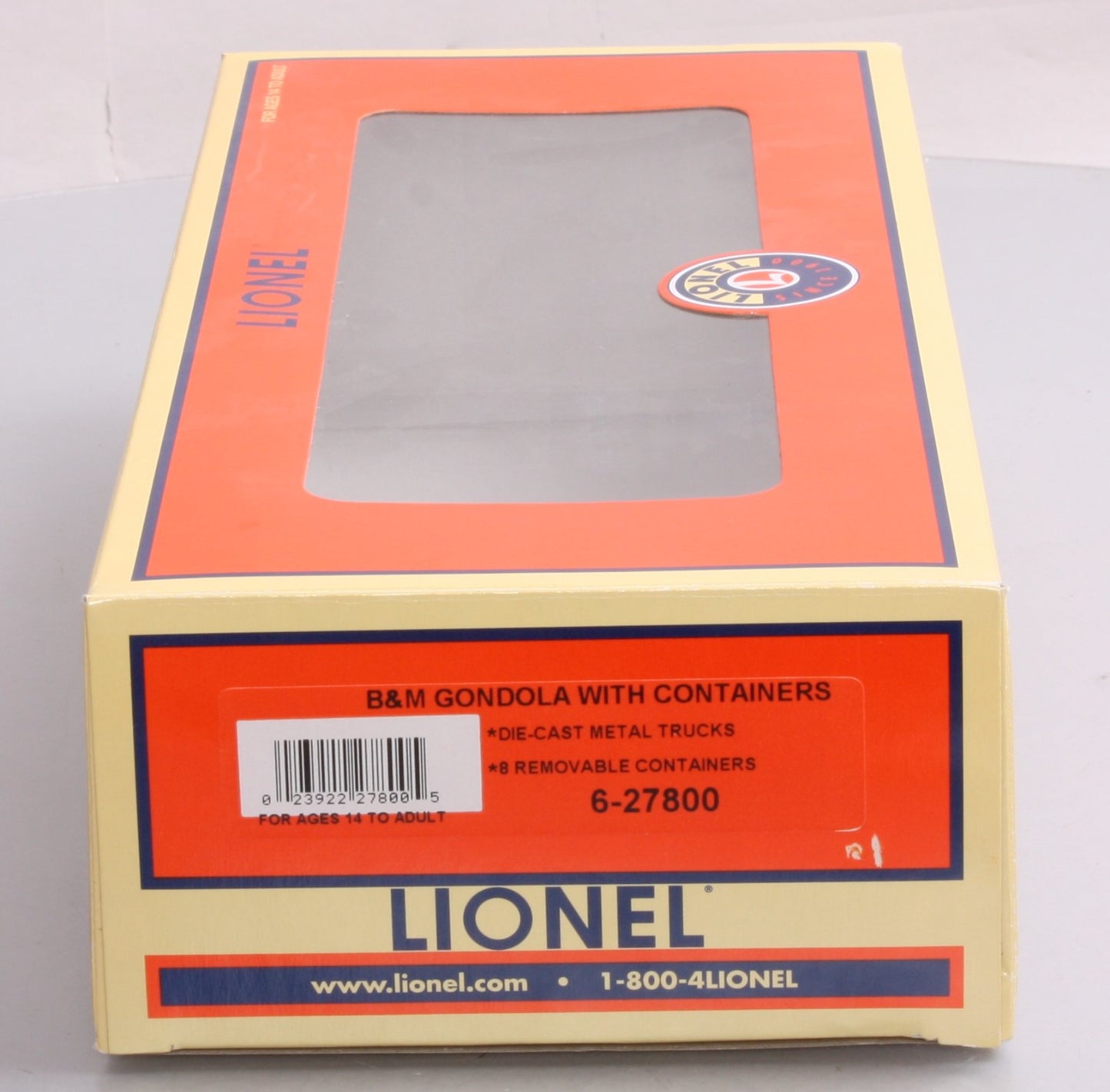 Lionel 6-27800 O Gauge Boston & Maine Gondola with Containers LN/Box
