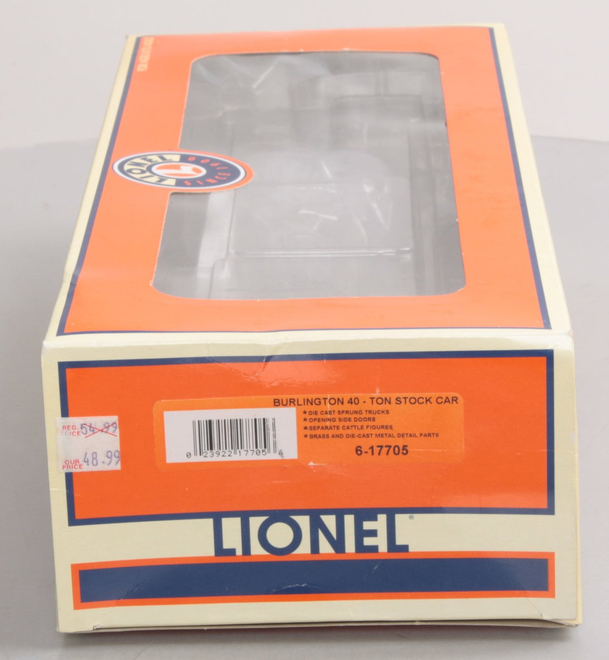 Lionel 6-17705 O Gauge Burlington ACF 40 Ton Stock Car #52886 LN/Box
