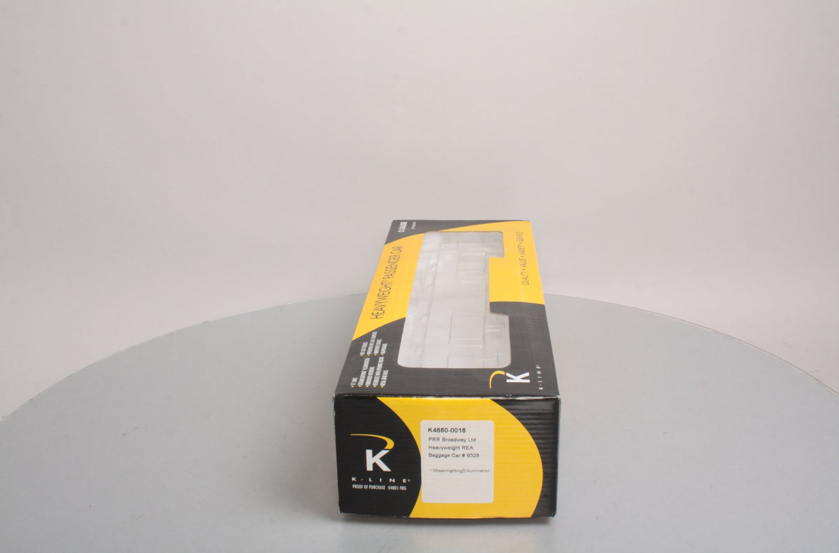 K-Line K4880-0018 O PRR Broadway Ltd. "REA" 15" Heavyweight Baggage Car #9328 NIB