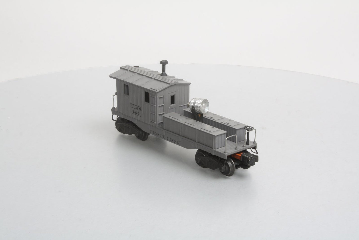 Lionel 2420 Vintage O D&LW Variation C Searchlight Wrecking Car w/Stake Marks