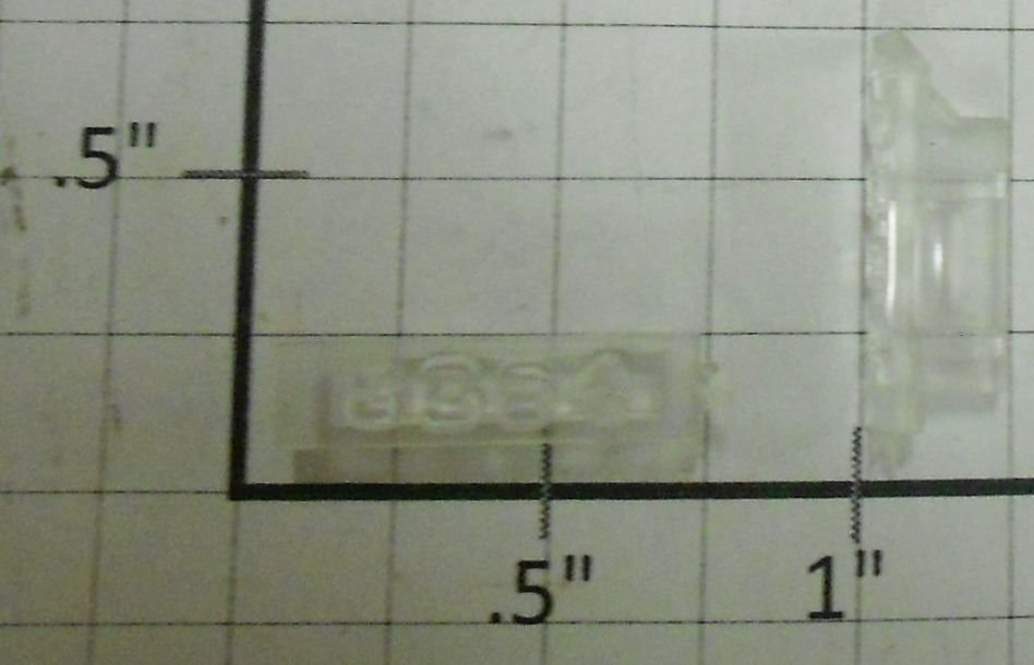 Lionel 8364-6/10 Clear Raised Marker Lens/Number Board Set (Pair of 2)