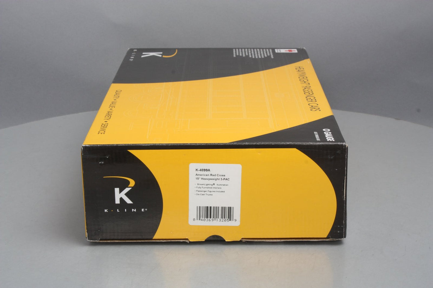 K-Line K-4899A O American Red Cross 15" Heavyweight Passenger Set EX/Box