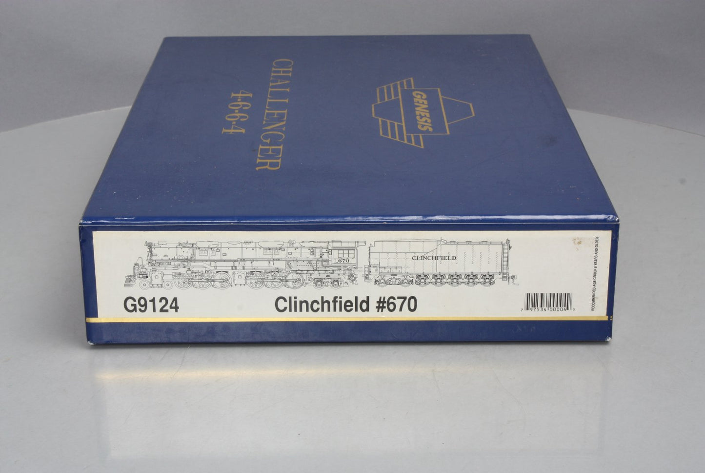 Athearn G9124 HO Clinchfield 4-6-6-4 Steam Locomotive & Tender w/DCC/Sound #670