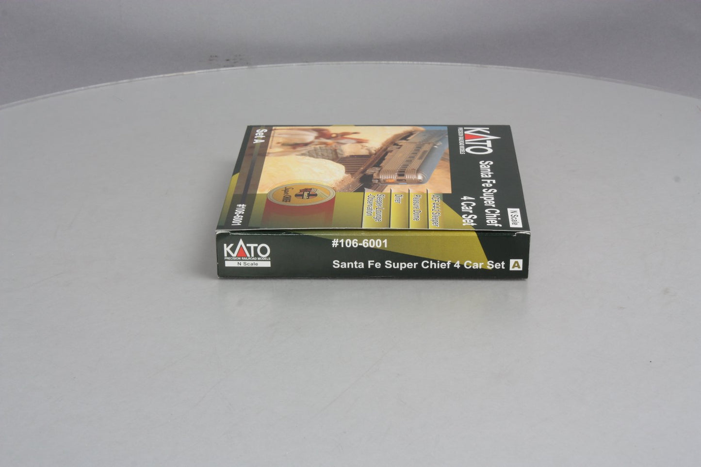 Kato 106-6001 N Scale Santa Fe Super Chief 4-Car Passenger Set (Set A) LN/Box