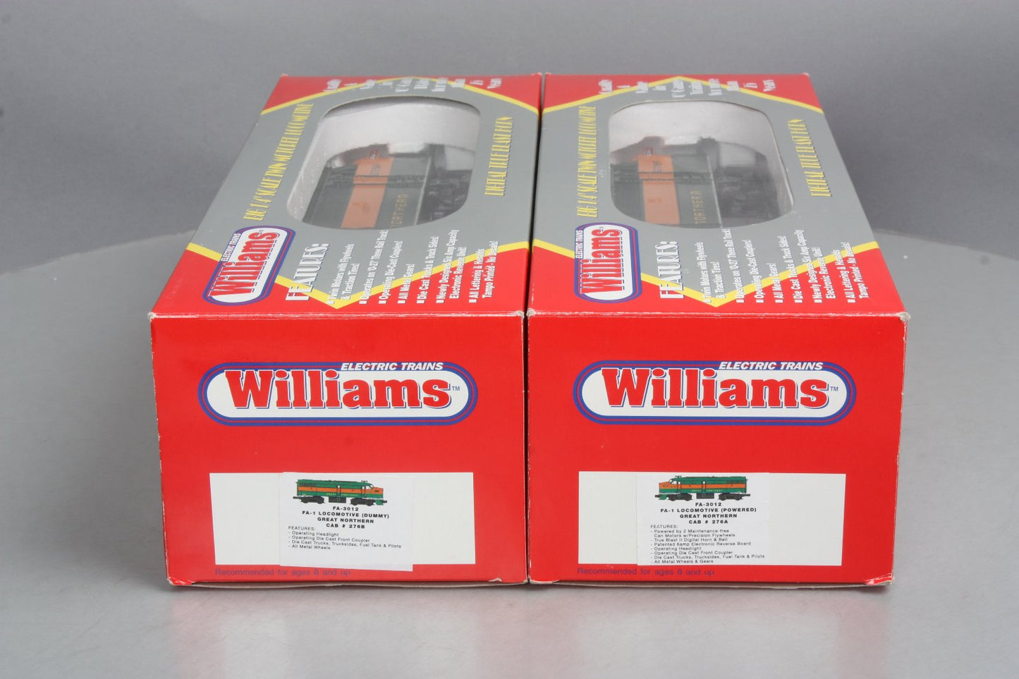 Williams 20913 O GN FA-1 Diesel Locomotive AA Set (Powered and Dummy) NIB