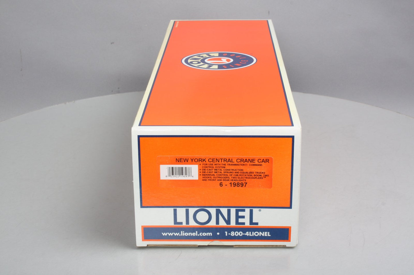 Lionel 6-19897 O Gauge New York Central TMCC Operating Crane Car #X-13 NIB