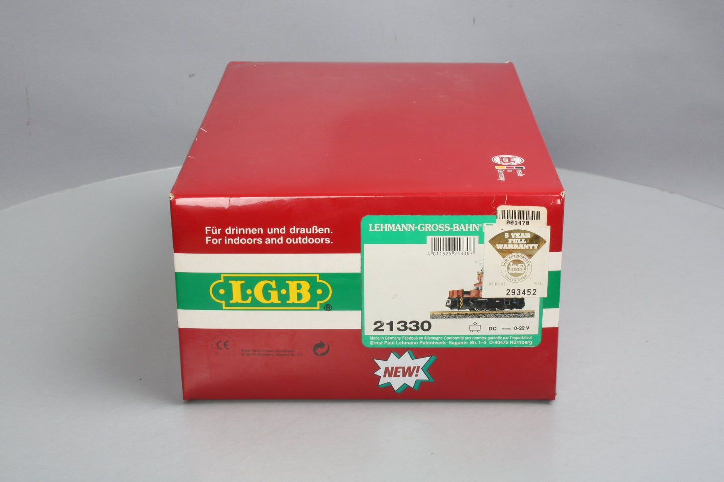 LGB 21330 G Scale MOW Electric Locomotive LN/Box