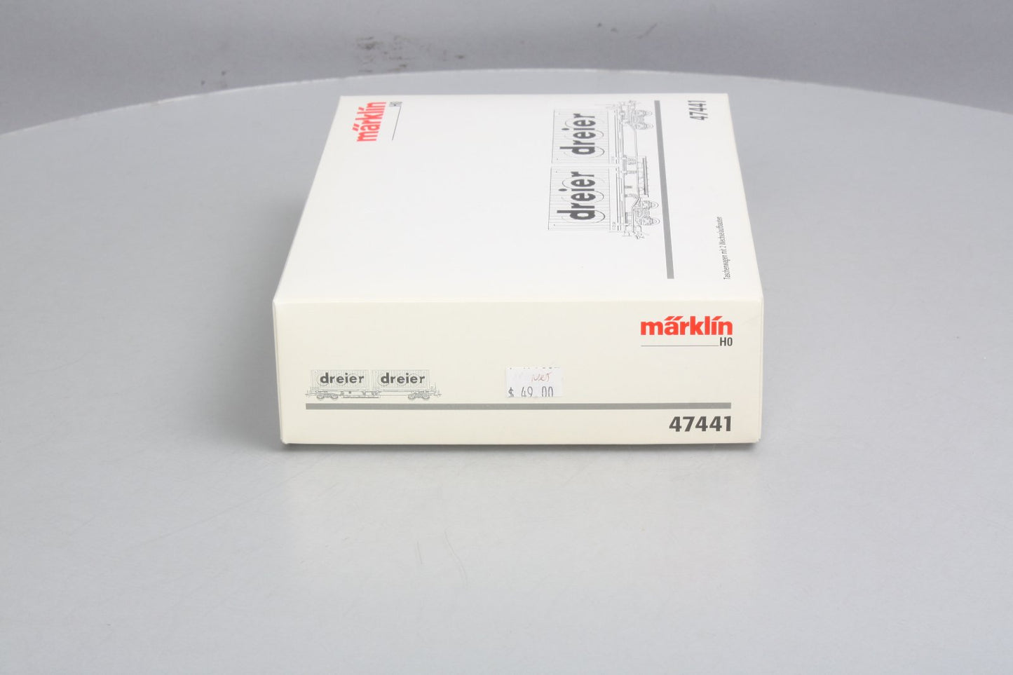 Marklin 47441 HO Scale Deep Well Flatcar w/Trailers NIB