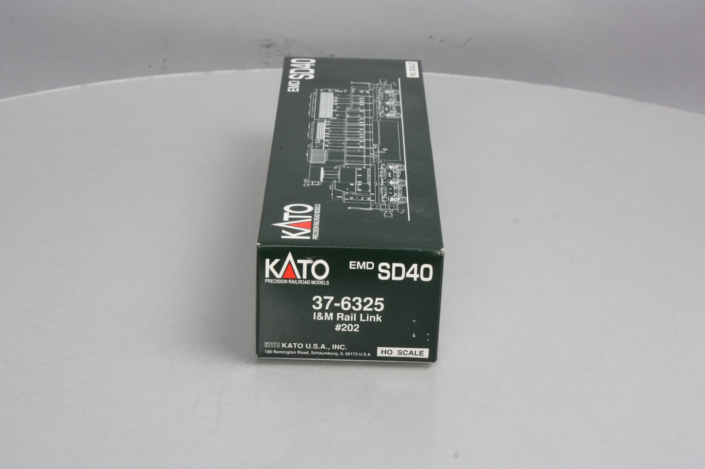 Kato 37-6325 HO Scale I&M Rail Link SD40 Diesel Locomotive #202