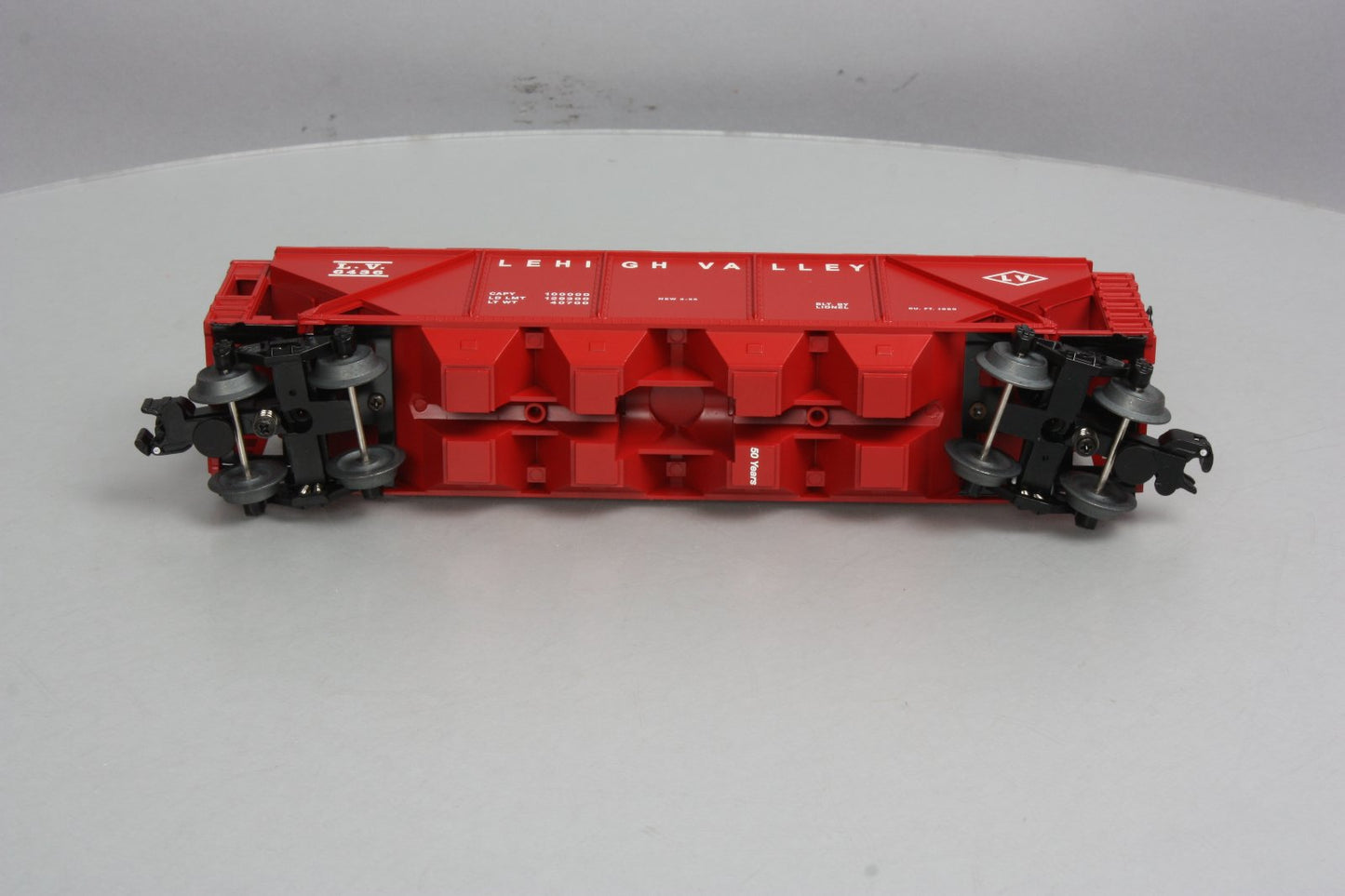 Lionel 6-27945 O Lehigh Valley 50th Anniversary LRRC Covered Quad Hopper #6436 LN