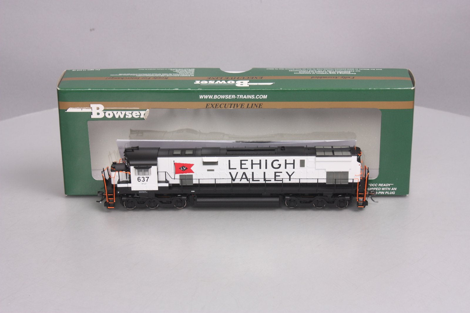C*送様 1988年製 Lawlee O’Connor 刻印ビスクドール 38c Bowser 23540 HO Scale LV Alco C-628 Diesel Locomotive #637 w/ DCC