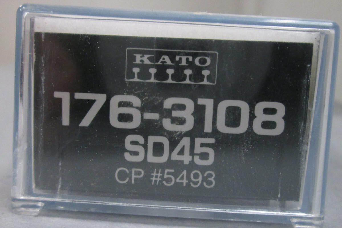 Kato 176-3108 N Scale Canadian Pacific SD45 Diesel Locomotive #5493 LN/Box