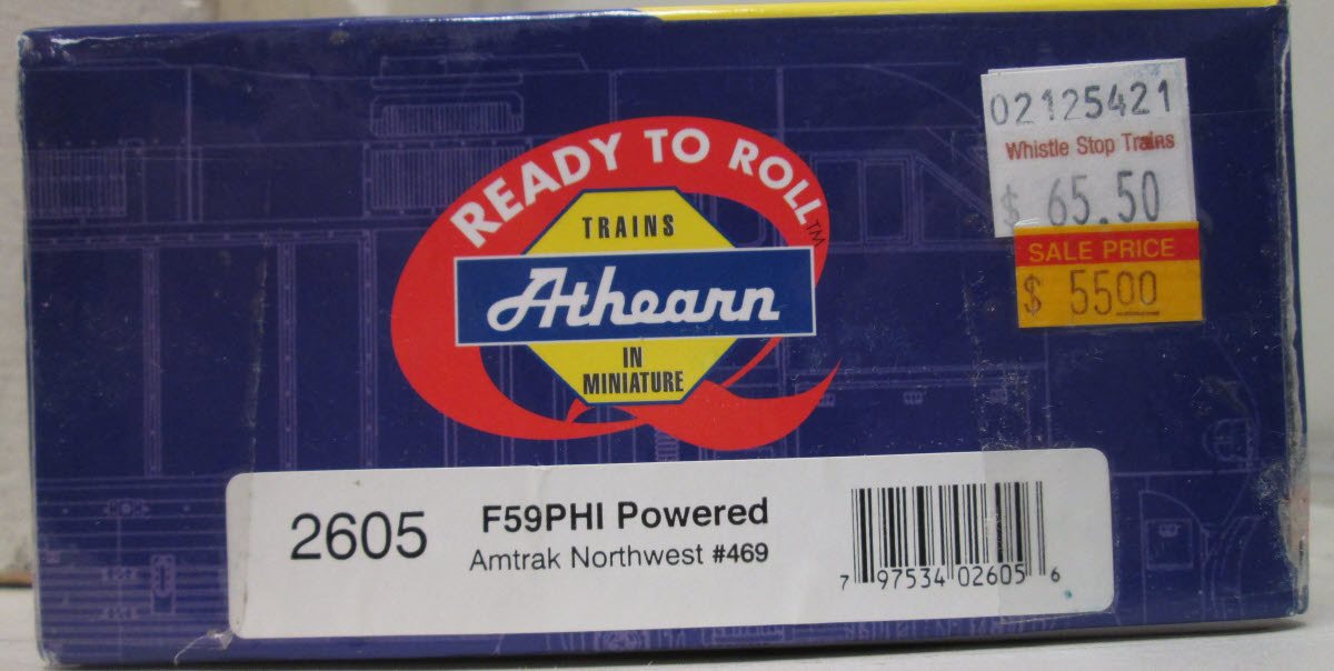 Athearn 2605 HO Scale Amtrak Northwest Powered F59PHI Diesel Locomotive #470 LN/Box