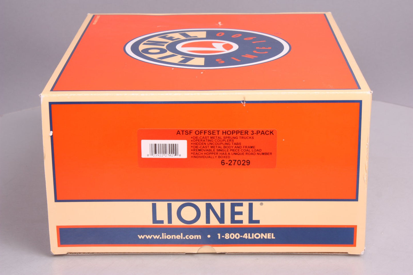 Lionel 6-27029 O AT&SF 3-Car Hopper Set MT/Box
