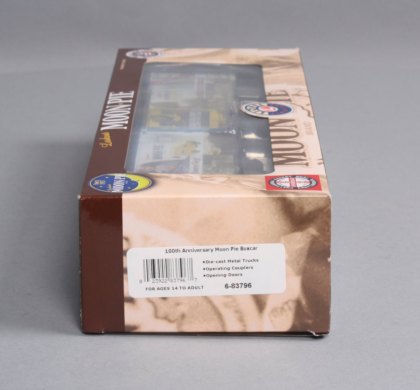 Lionel 6-83796 O Gauge 100th Anniversary Moon Pie Boxcar LN/Box