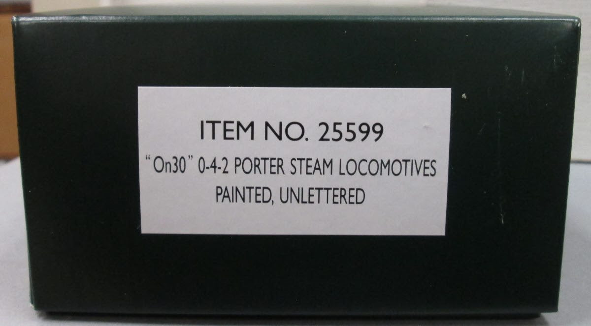 Bachmann 25599 On30 Painted & Unlettered 0-4-2 Porter Steam-Powered Locomotive NIB
