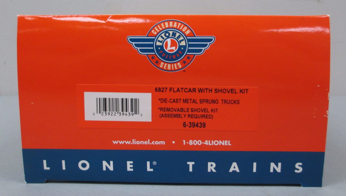 Lionel 6-39439 O Gauge Flatcar with Steam Shovel Kit #6827 LN/Box