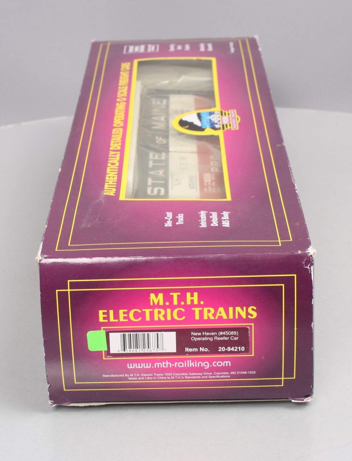 MTH 20-94210 O Gauge New Haven Operating Reefer Car #45089