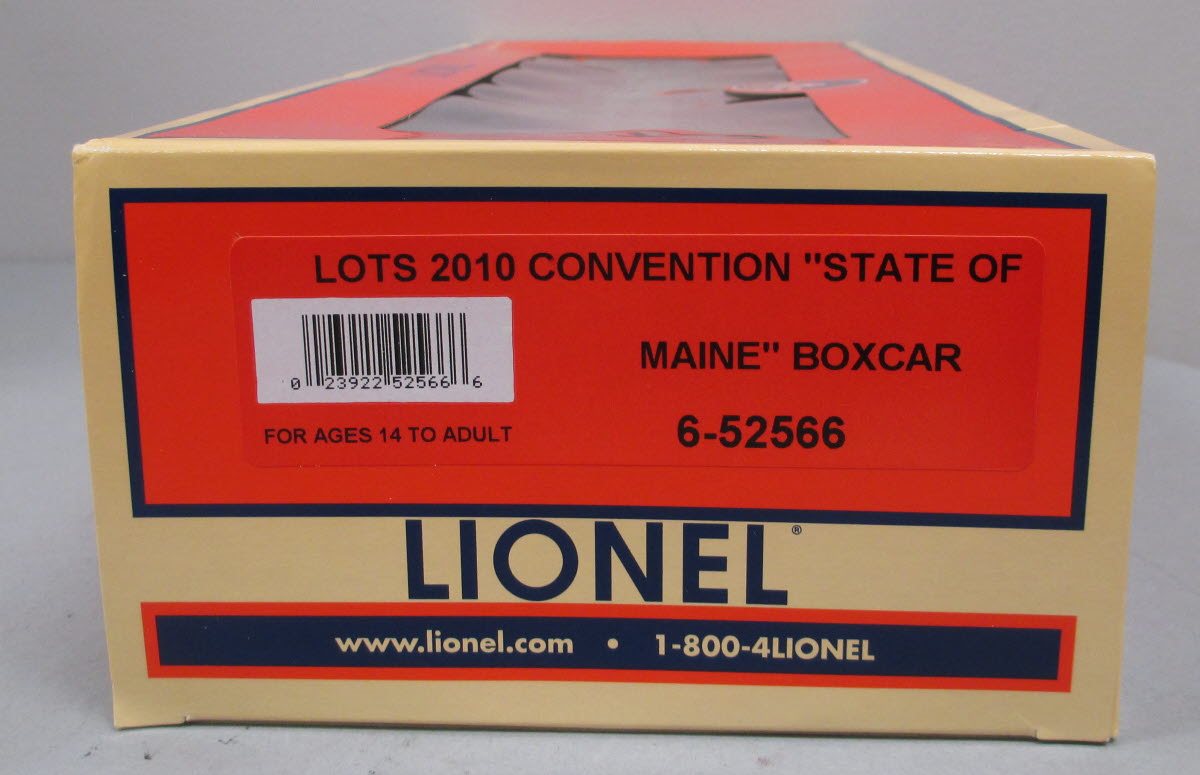 Lionel 6-52566 O Gauge LOTS 2010 Convention "State Of Maine" Boxcar #3110 LN/Box