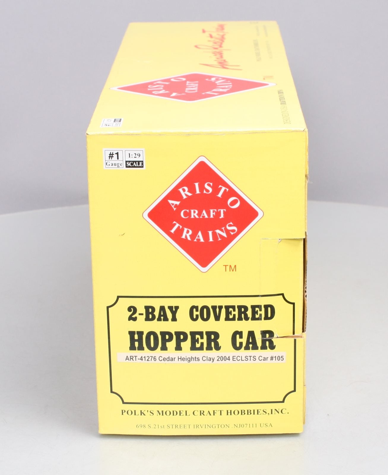 Aristo-Craft 41276 G Cedar Heights Clay 2004 ECLSTS Car #105 - Metal Wheels EX/Box