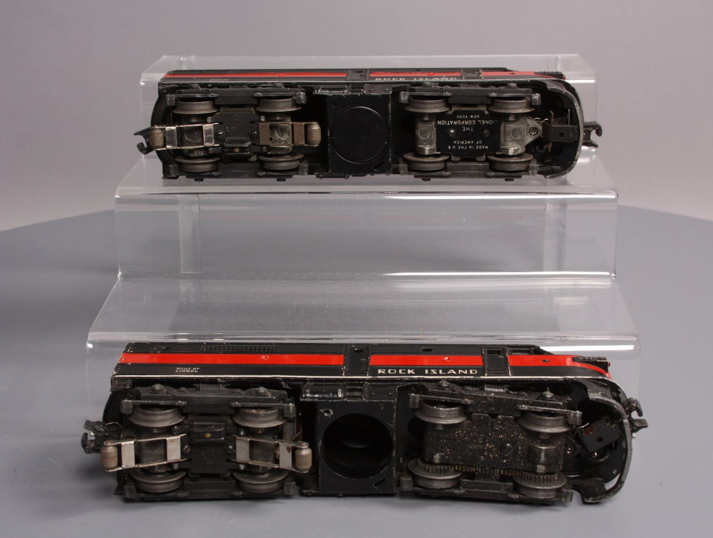 Lionel 2031 Vintage O Rock Island Alco AA Diesel Locomotive Set VG