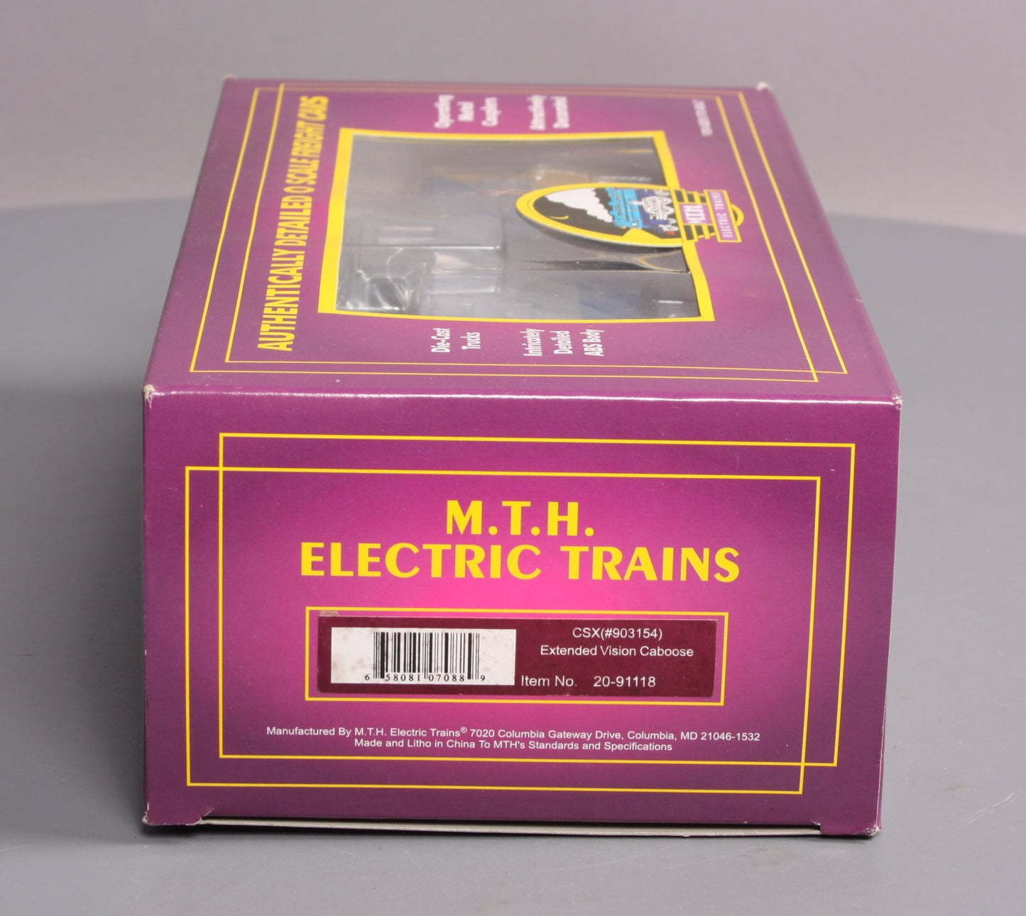 MTH 20-91118 Gauge CSX Extended Vision Caboose #903154 LN/Box