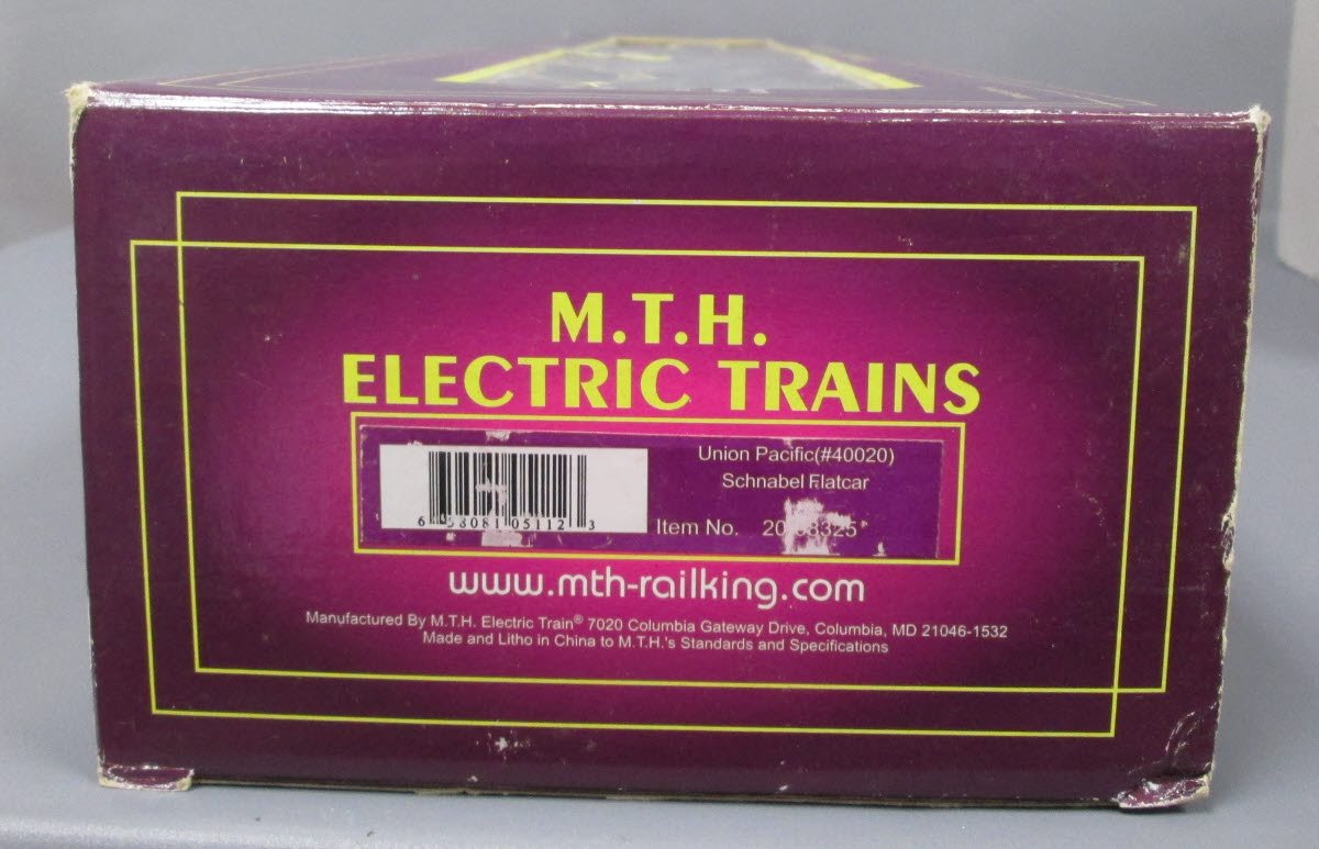 MTH 20-98325 O Union Pacific Schnabel Flatcar #40020 LN/Box