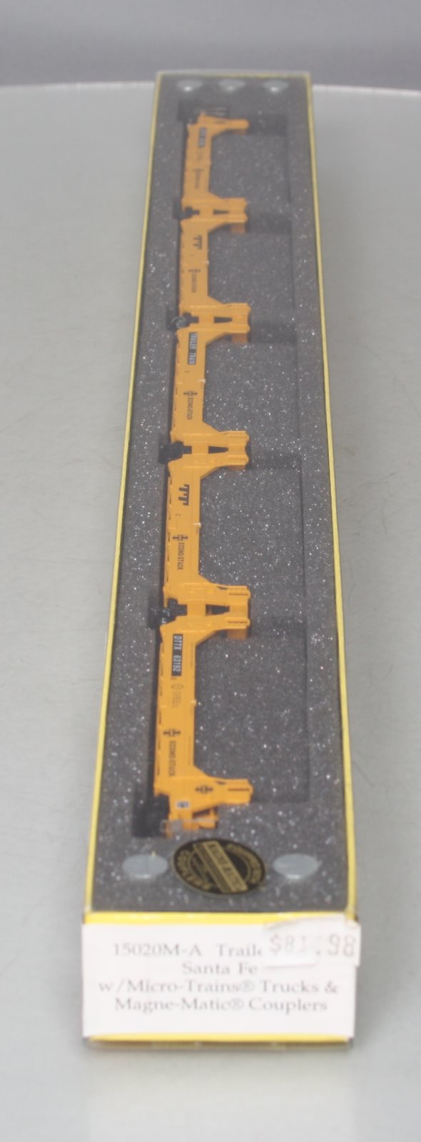 Deluxe Innovations 15020M-A N Scale Santa Fe Twinstack Trailer Car (Set of 5) LN/Box