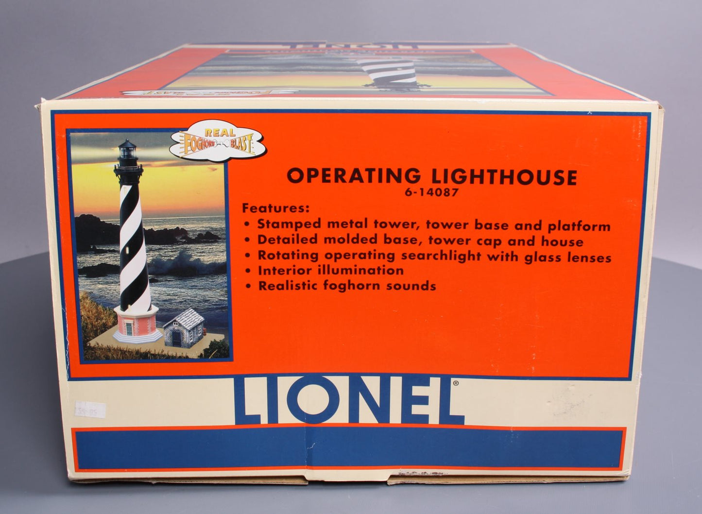Lionel 6-14087 O Gauge Operating Lighthouse with Foghorn Blast LN/Box