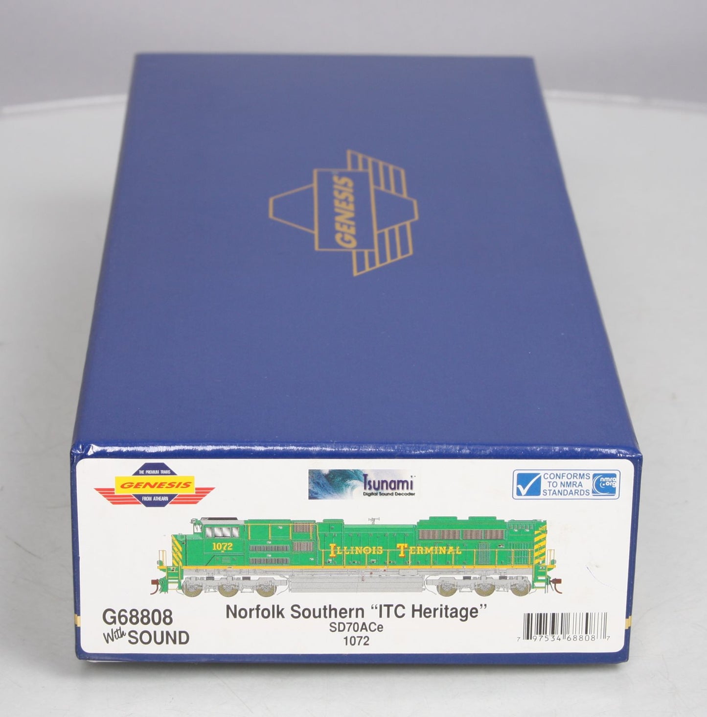 Athearn G68808 HO NS ITC Heritage SD70ACe Diesel Locomotive #1072 w/DCC & Sound LN/Box