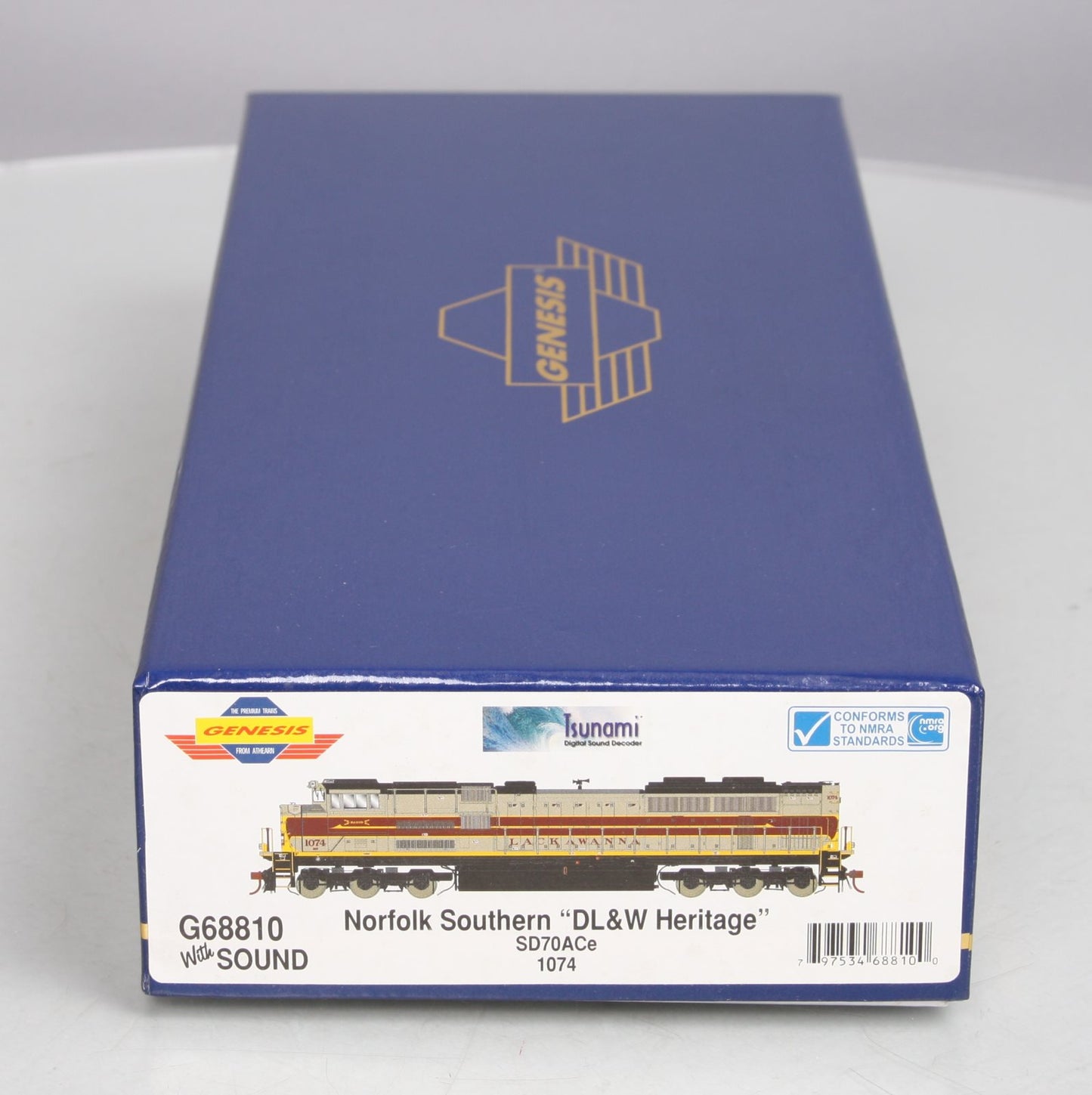 Athearn G68810 HO Norfolk Southern "DL&W Heritage" SD70ACe #1074 w/DC/DCC/Sound LN/Box
