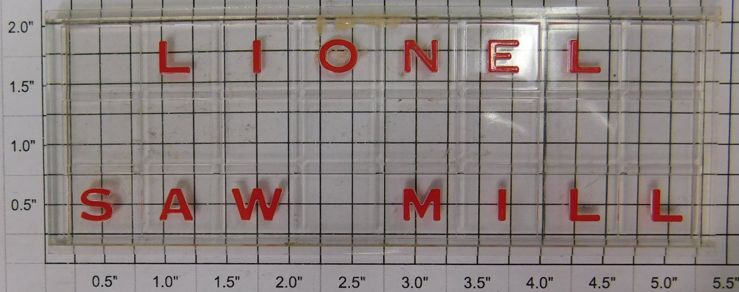 Lionel 464-52R Sawmill Window