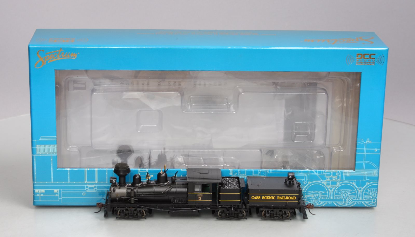 Bachmann 84705 HO Cass Scenic RR 80 Ton 3-Truck Shay Steam