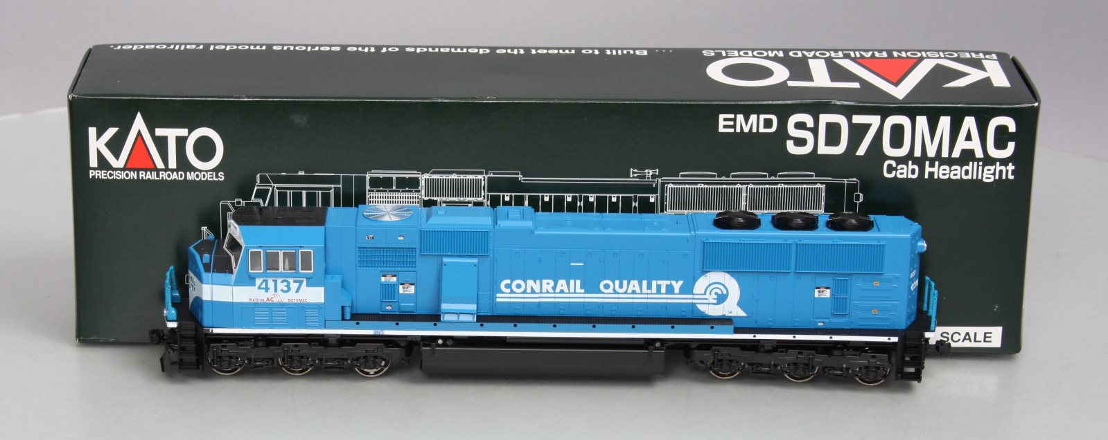 スイス型 De4/4 1667 KATO Kato 37-6406 HO Conrail SD70MAC Diesel Locomotive w/Cab Headlight