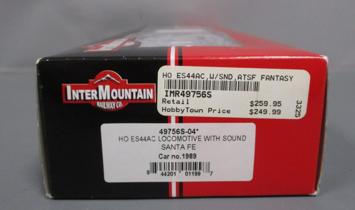InterMountain 49756S-04 HO Santa Fe GE ES44AC Diesel Locomotive #1989 w/DCC/SND LN/Box