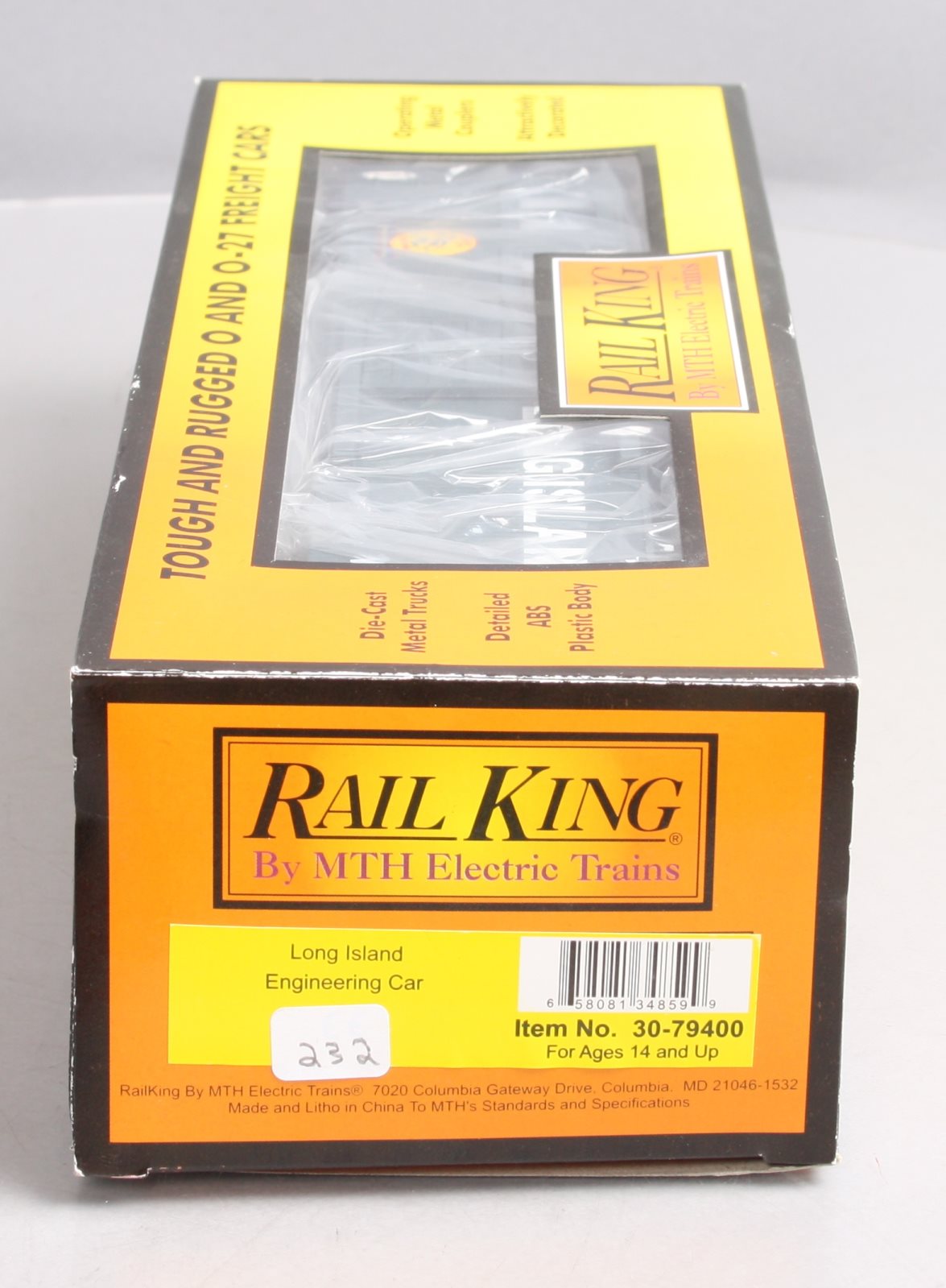 MTH 30-79400 O Gauge Long Island Engineering Car #W114 LN/Box
