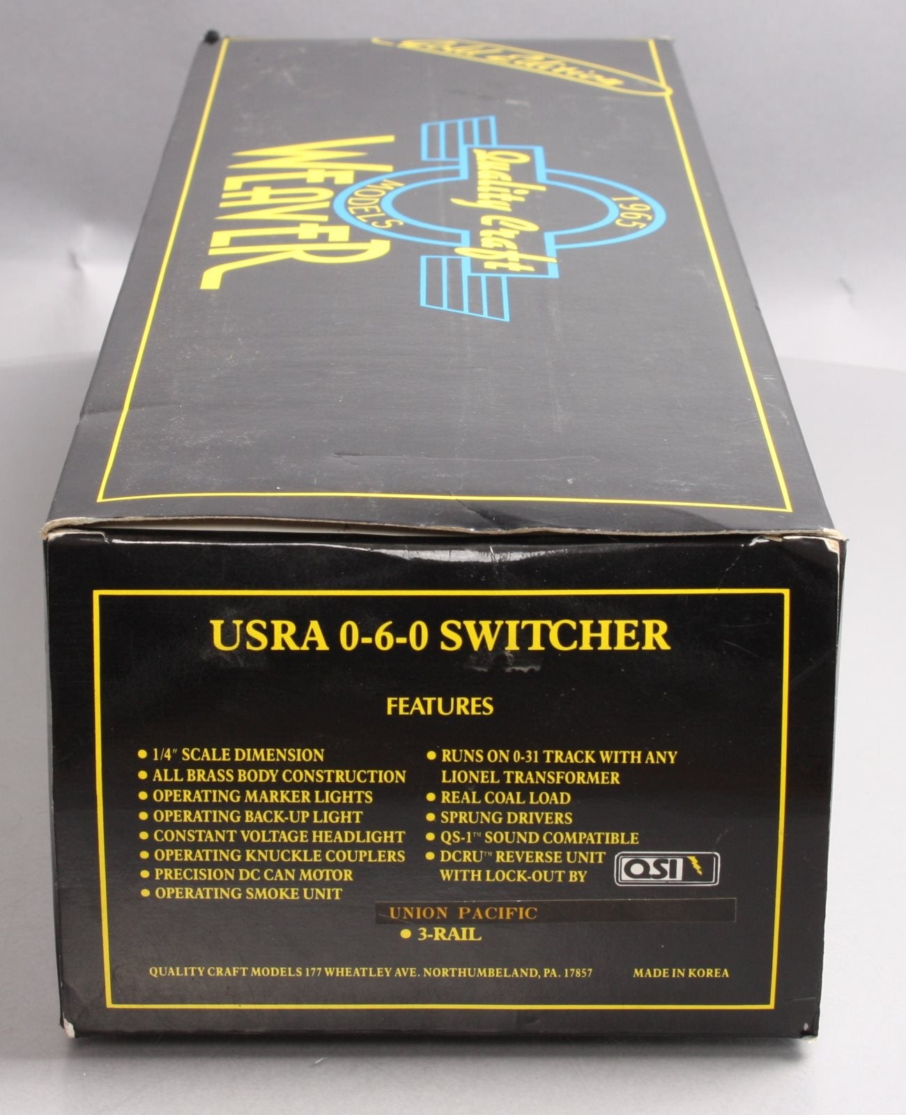 Weaver 1031 Union Pacific 0-6-0 Switcher #4451 EX/Box