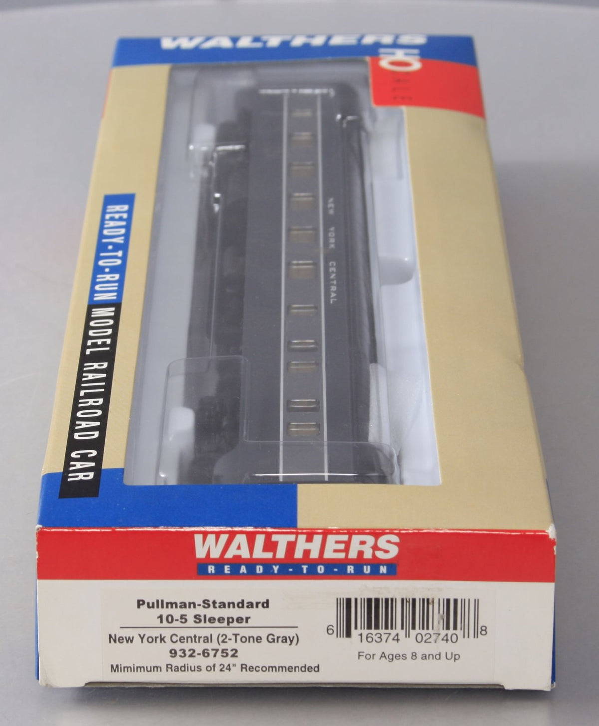 Walthers 932-6752 HO New York Central Pullman-Standard 10-5 Sleeper LN/Box