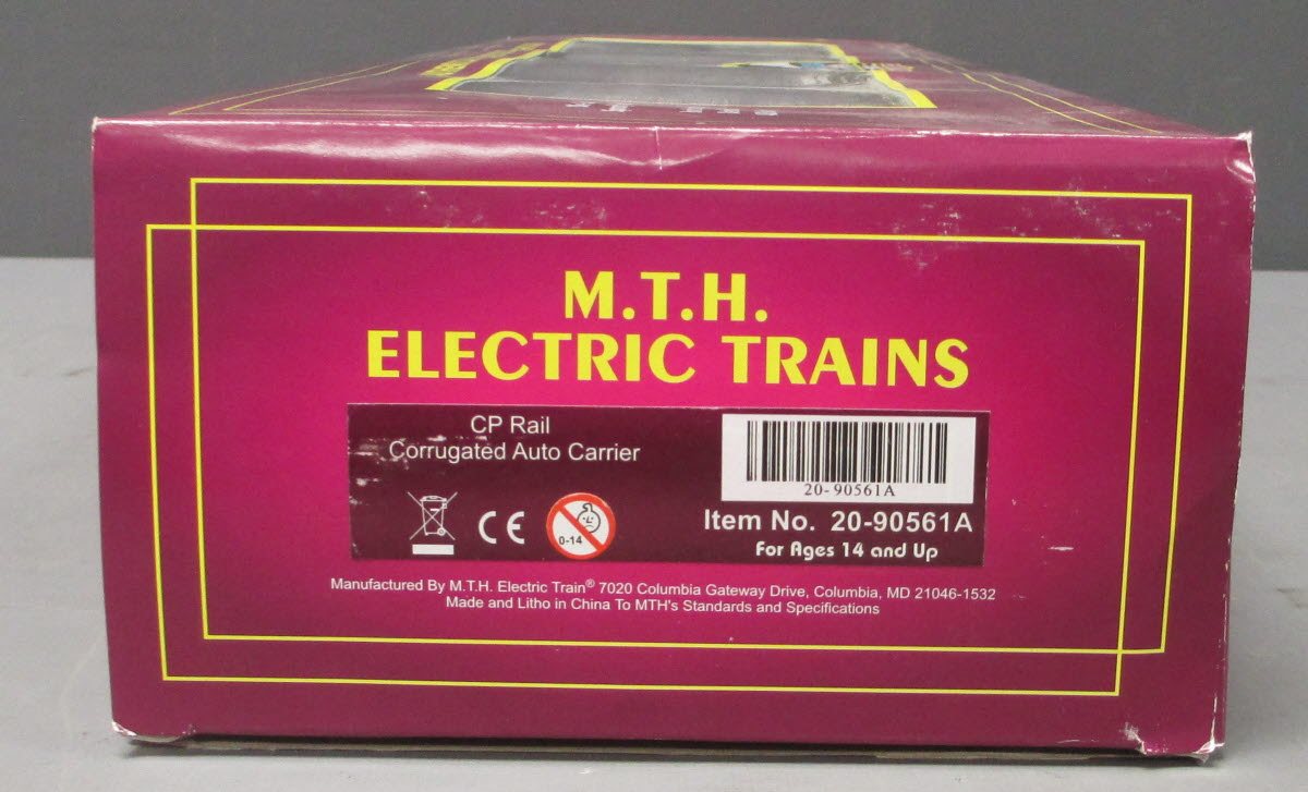 MTH 20-90561A CP Rail Corrugated Auto Carrier LN/Box