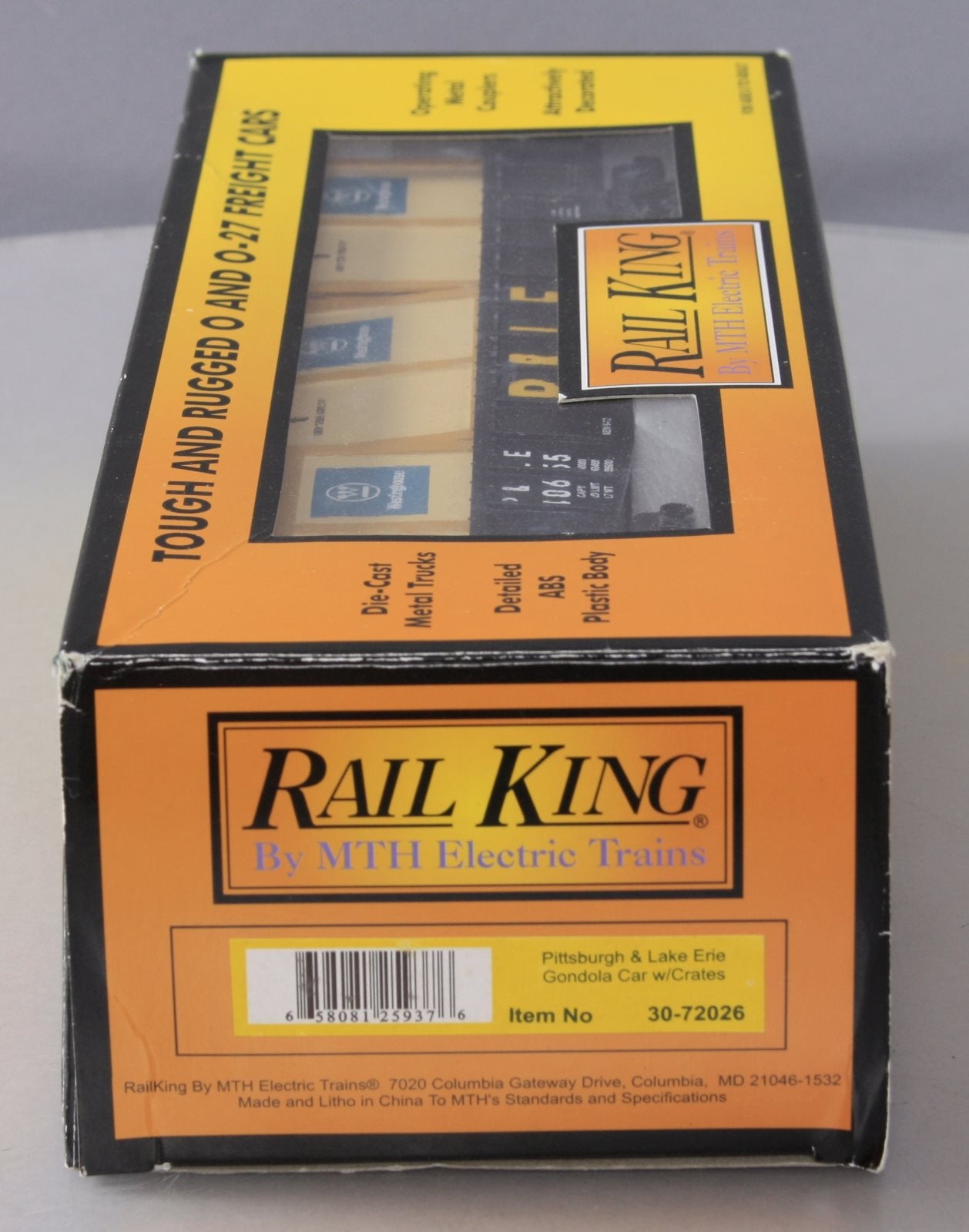 MTH 30-72026 Pittsburgh & Lake Erie Gondola Car w/Crates V2