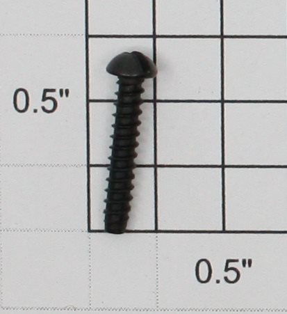 Lionel #4 x 5/8" Black Slotted Round Head Self Tapping #2500 Bulkhead End Screw