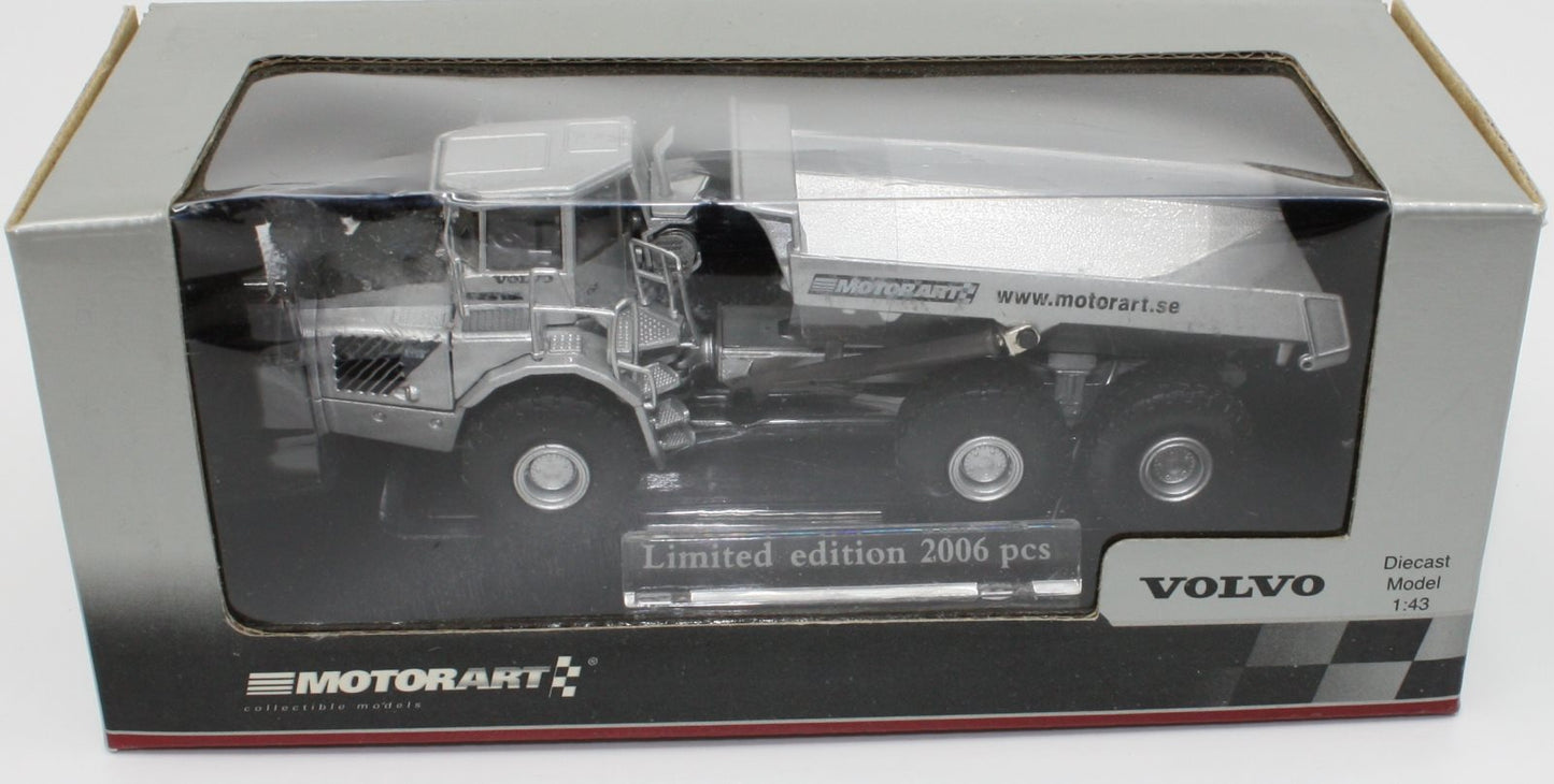 Motorart 13145 1:43 2006 Issue Silver Volvo A40D Articulated Dump Truck