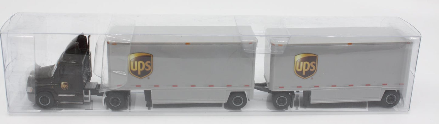 Trucks N' Stuff SP161 HO Scale Freightliner UPS Cascadia W/Double 28' Vans