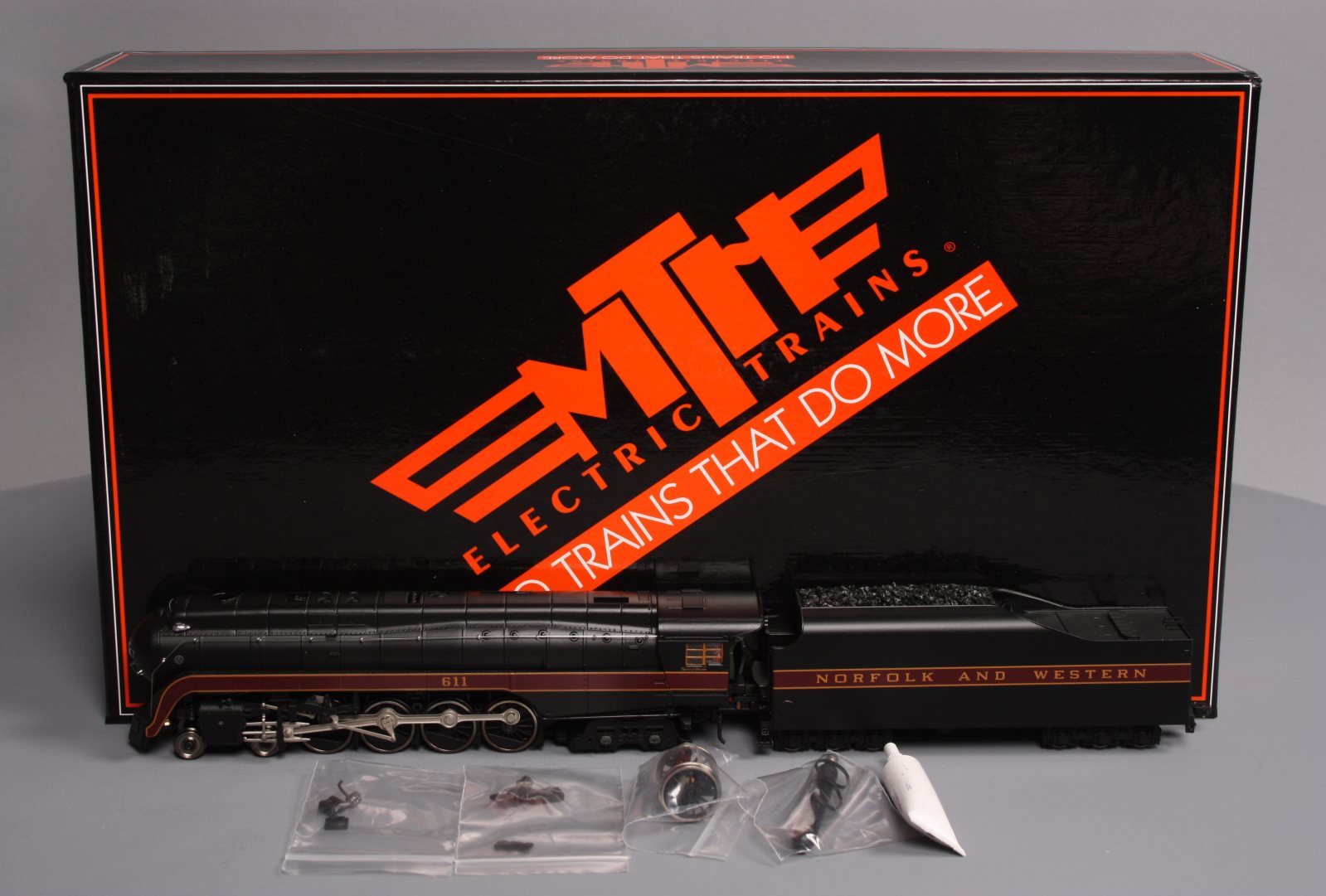 MTH 80-3265-1 HO Norfolk & Western 4-8-4 J Steam Locomotive with