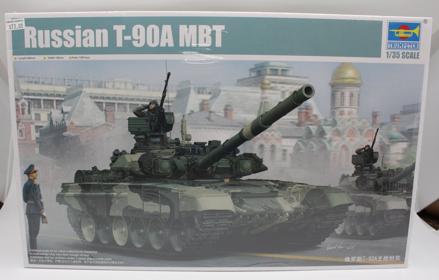Trumpeter 05562 1:35 Russian T90A Main Battle Military Tank Model Kit