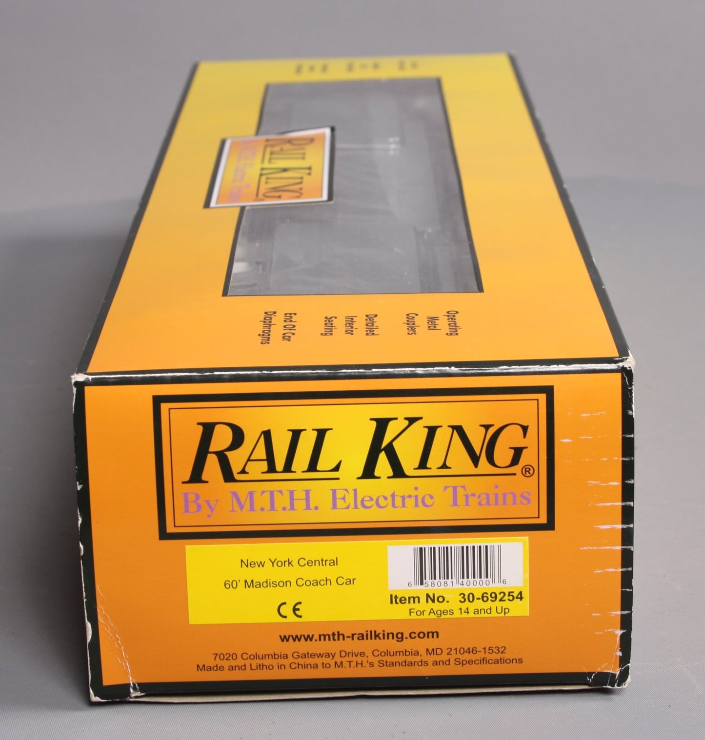 MTH 30-69254 O27 New York Central 60' Madison Coach