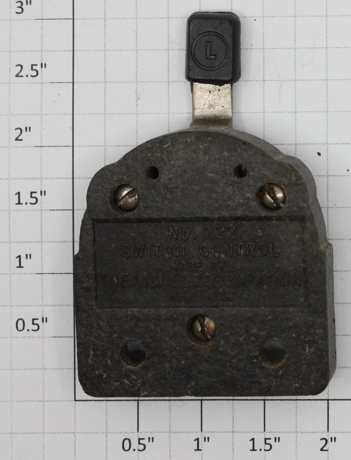Lionel No. 222 O Gauge Control Switch